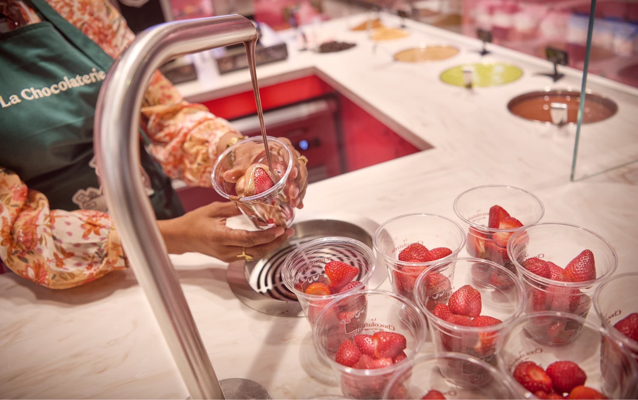 The chocolate fountain
