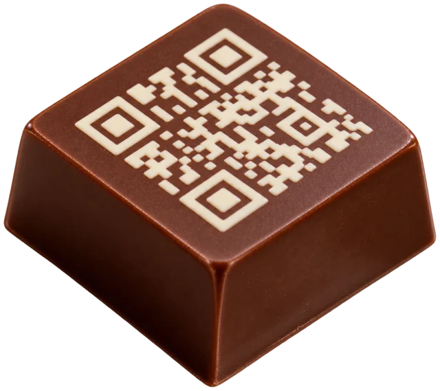 Un chocolat avec son QR code